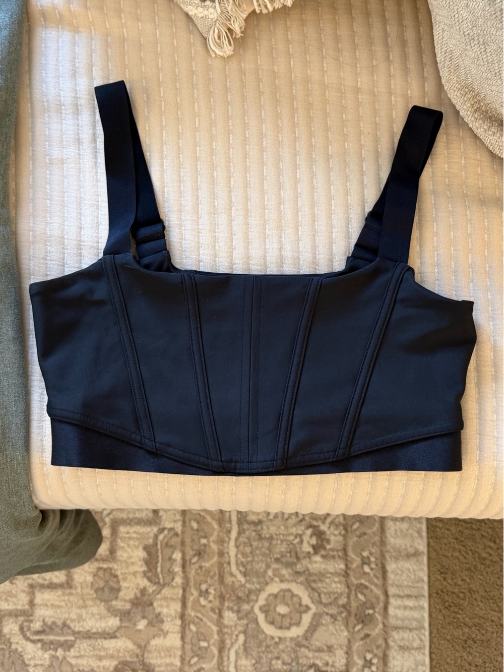 ALO Yoga Black Structured Support Sports Bra